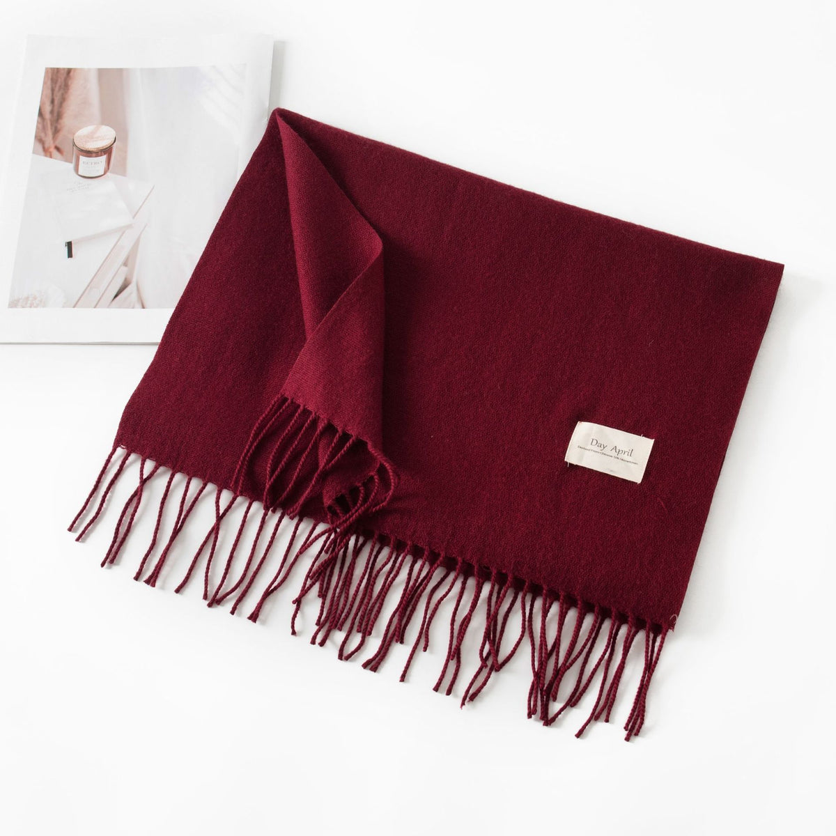 Écharpe Unie Effet Cachemire – 50 Coloris