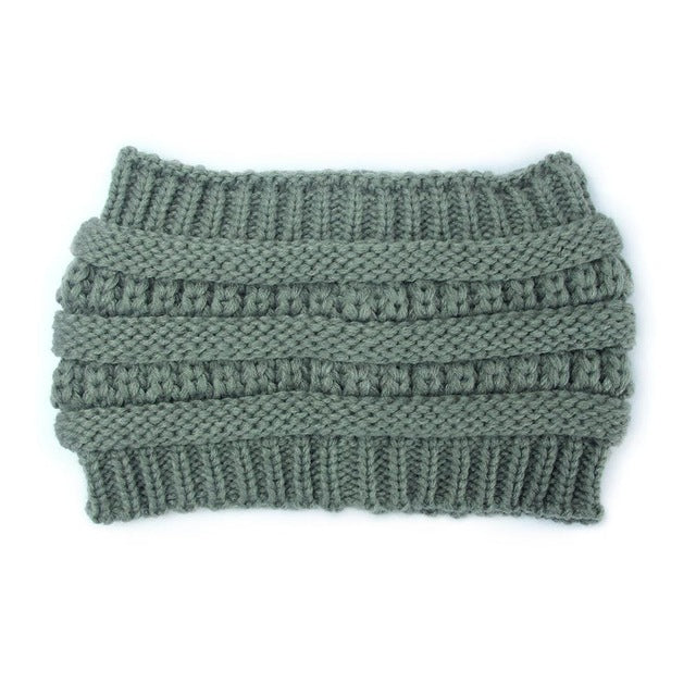 Bonnet Queue-de-Cheval en Maille Extensible Femme