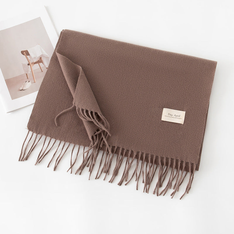 Écharpe Unie Effet Cachemire – 50 Coloris
