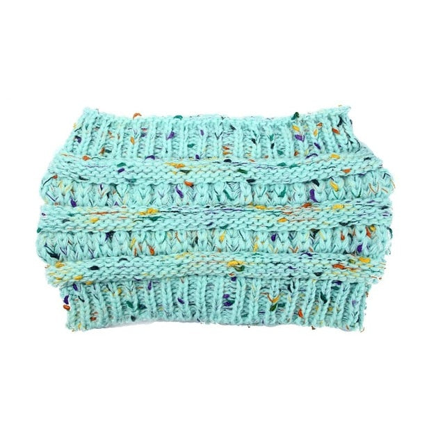Bonnet Queue-de-Cheval en Maille Extensible Femme