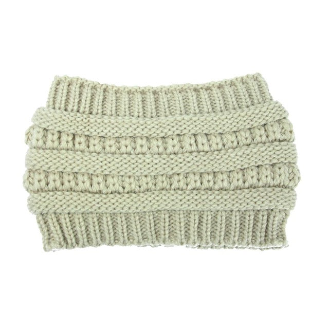 Bonnet Queue-de-Cheval en Maille Extensible Femme