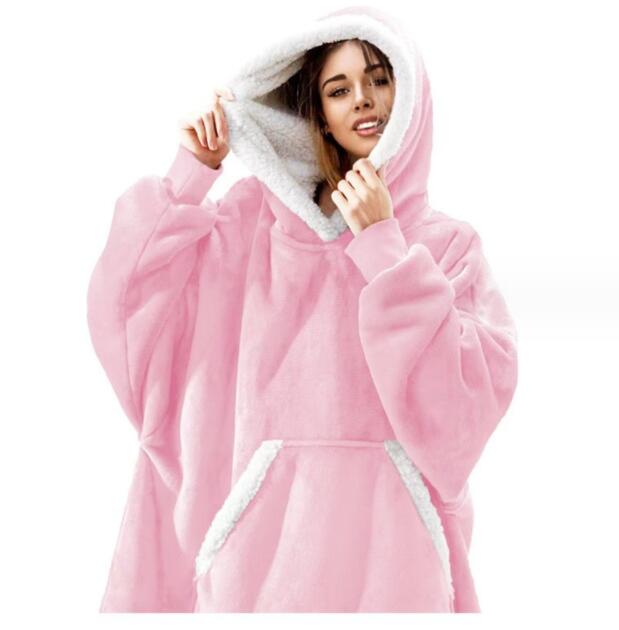 Sweat-Plaid à Capuche en Polaire Sherpa