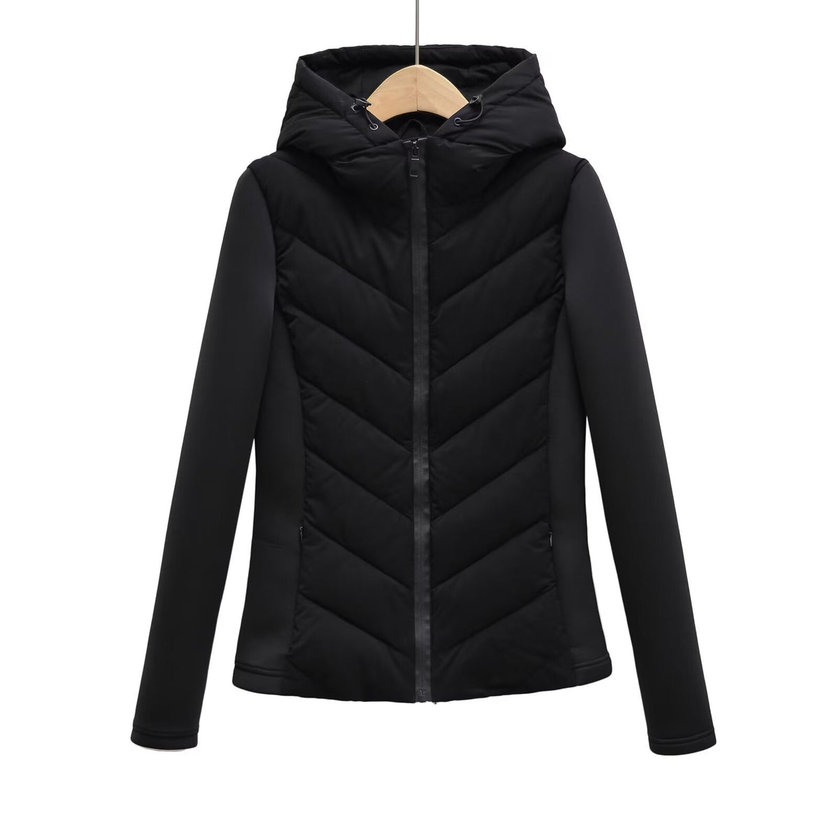Veste Matelassée Cintrée à Capuche