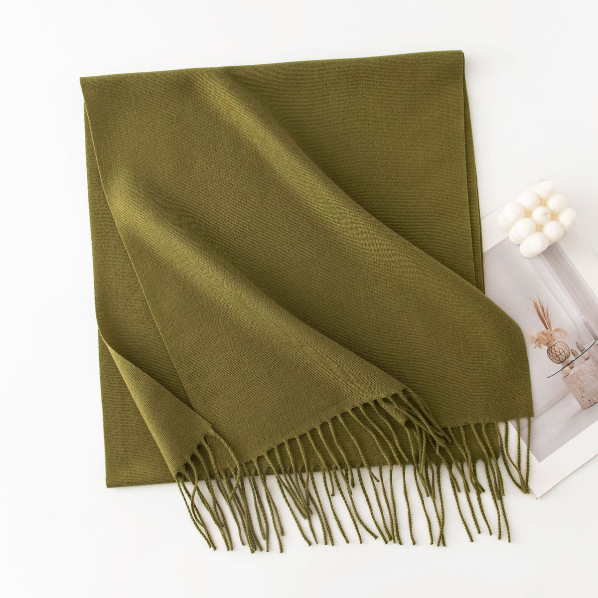 Écharpe Unie Effet Cachemire – 50 Coloris