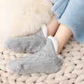 Chaussettes d'Intérieur Polaires Antidérapantes
