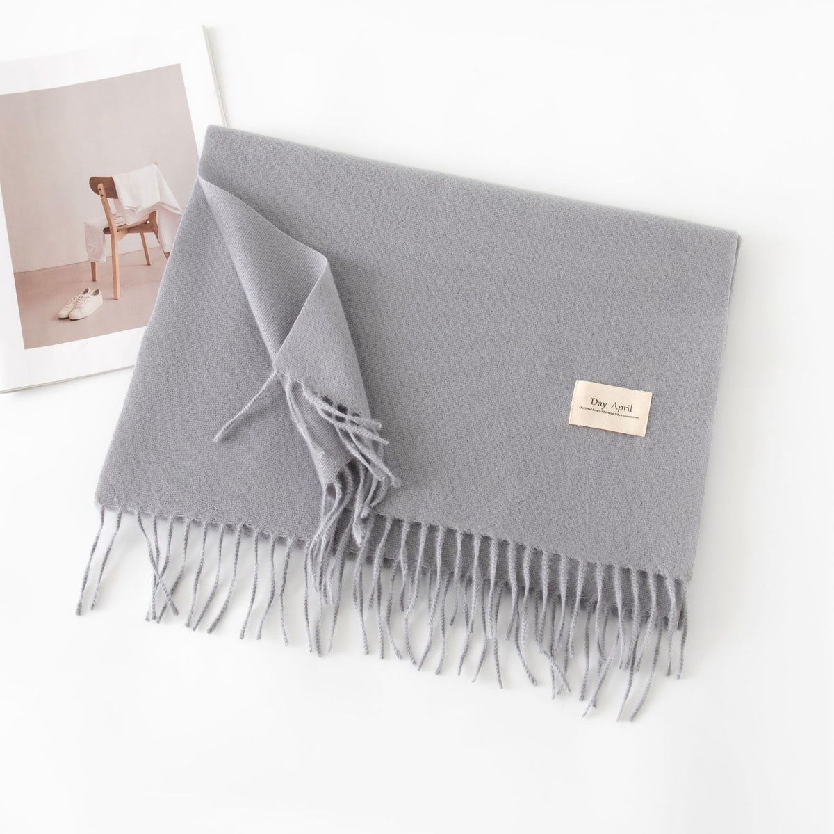 Écharpe Unie Effet Cachemire – 50 Coloris
