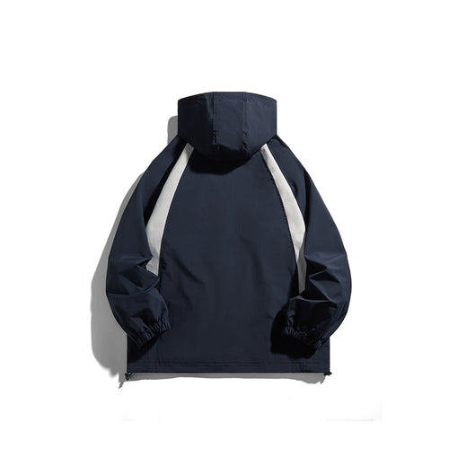 Coupe-Vent à Capuche Bicolore Homme