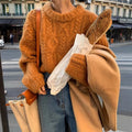 Pull Torsadé Oversize en Grosse Maille