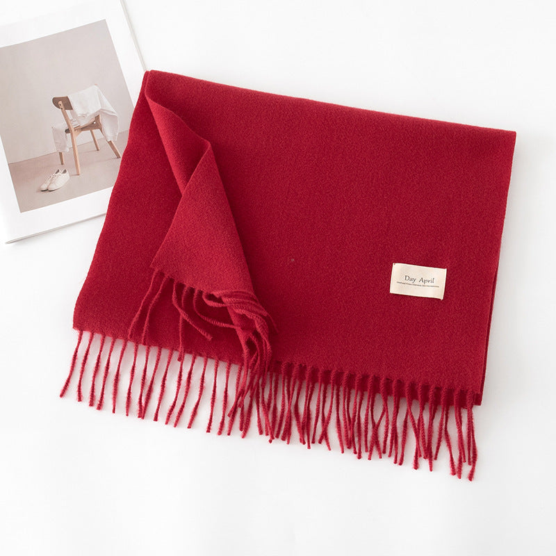 Écharpe Unie Effet Cachemire – 50 Coloris