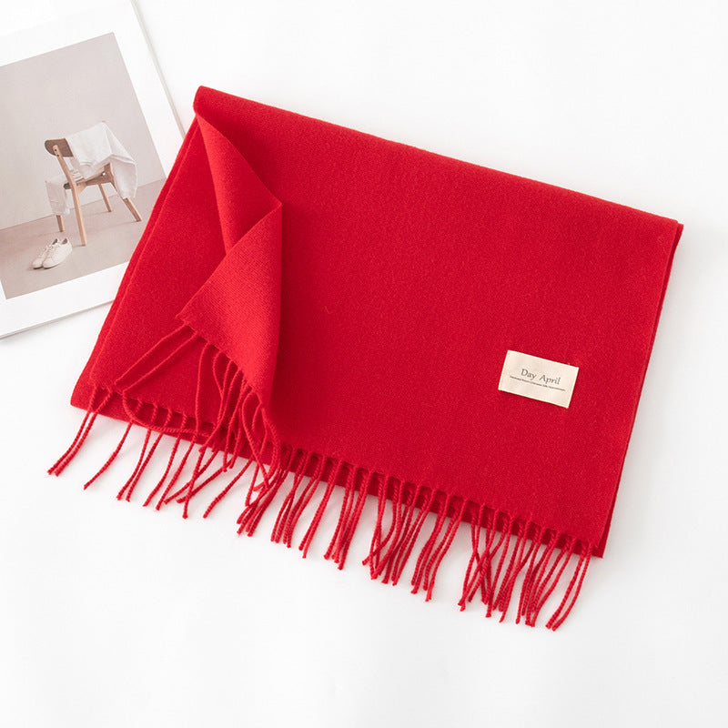 Écharpe Unie Effet Cachemire – 50 Coloris