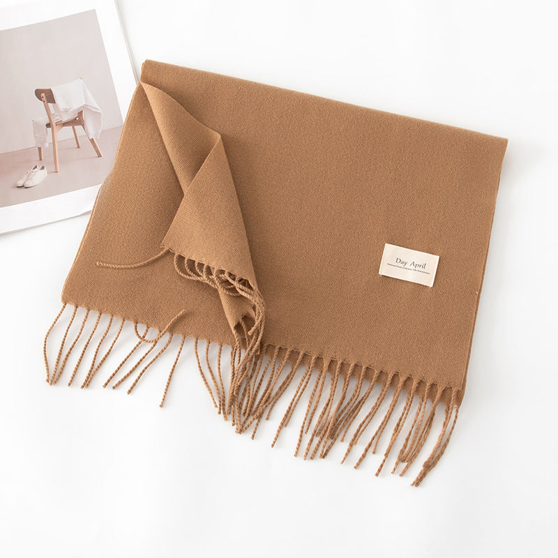 Écharpe Unie Effet Cachemire – 50 Coloris