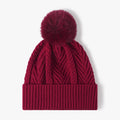 Bonnet à Pompon en Maille Torsadée