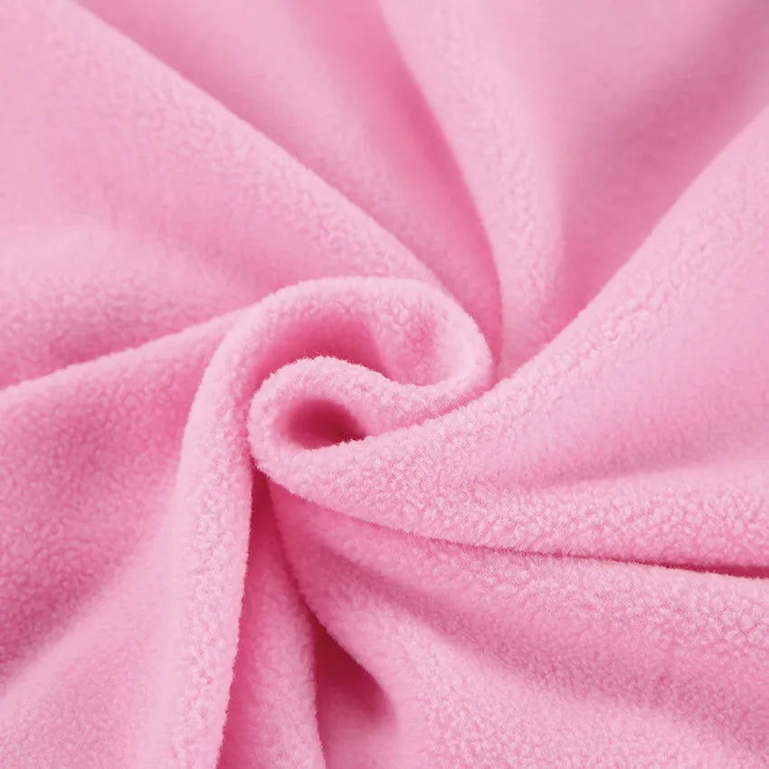 Sweat Col Zippé Manches Longues – Rose Poudré