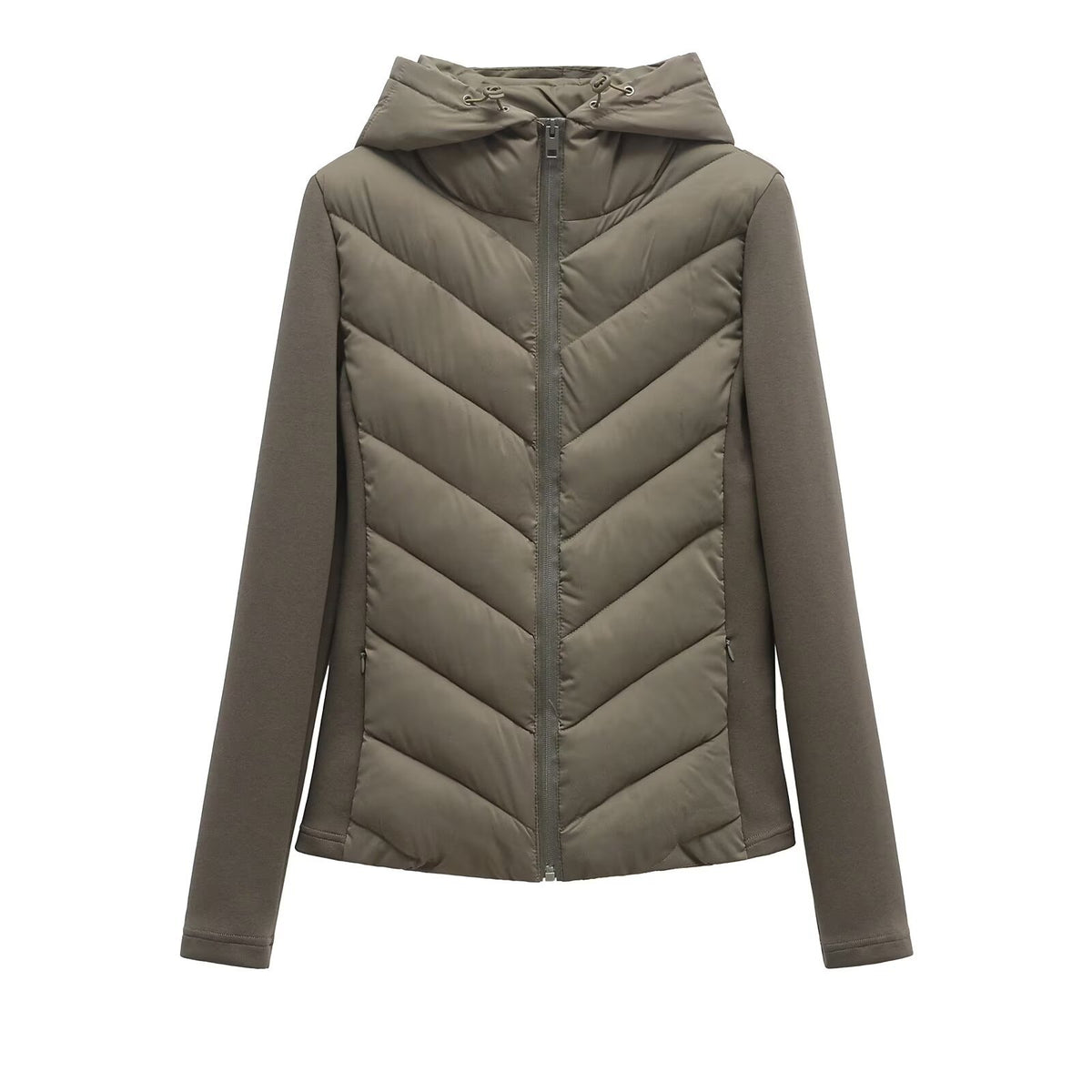 Veste Matelassée Cintrée à Capuche