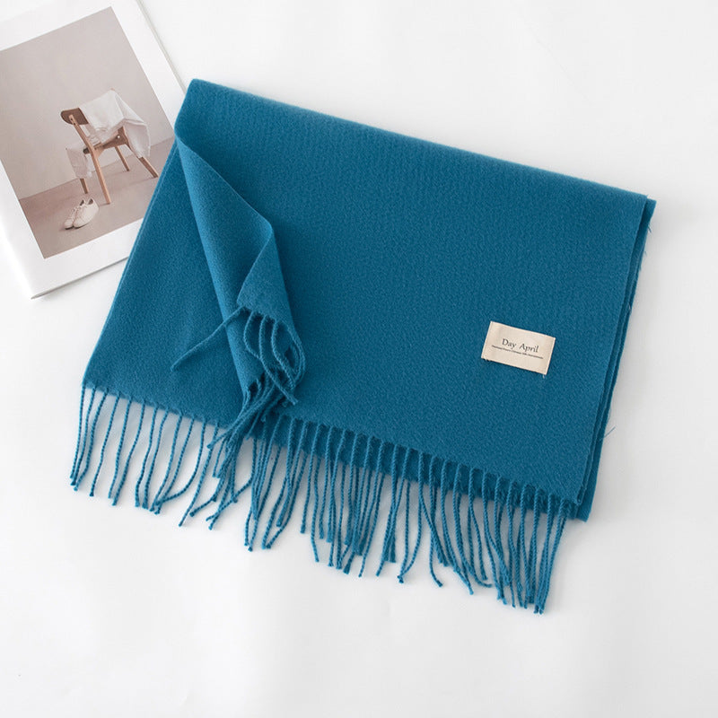Écharpe Unie Effet Cachemire – 50 Coloris
