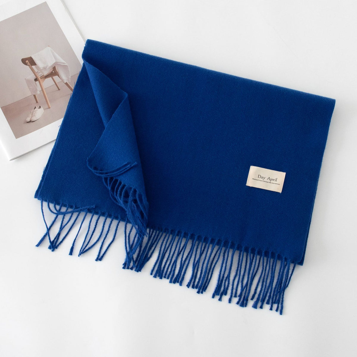 Écharpe Unie Effet Cachemire – 50 Coloris