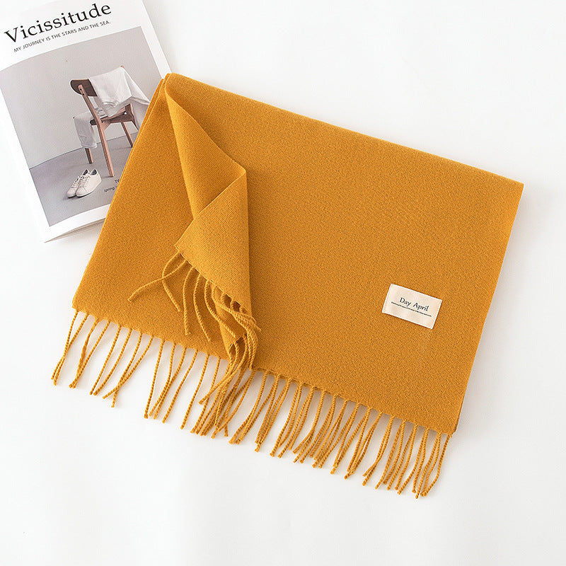 Écharpe Unie Effet Cachemire – 50 Coloris