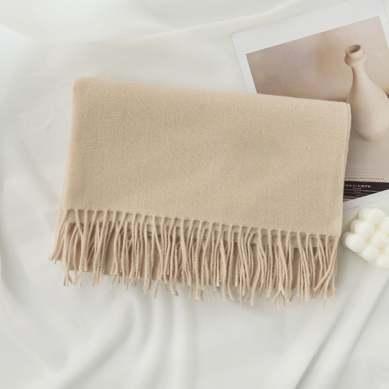 Écharpe Unie Effet Cachemire – 50 Coloris