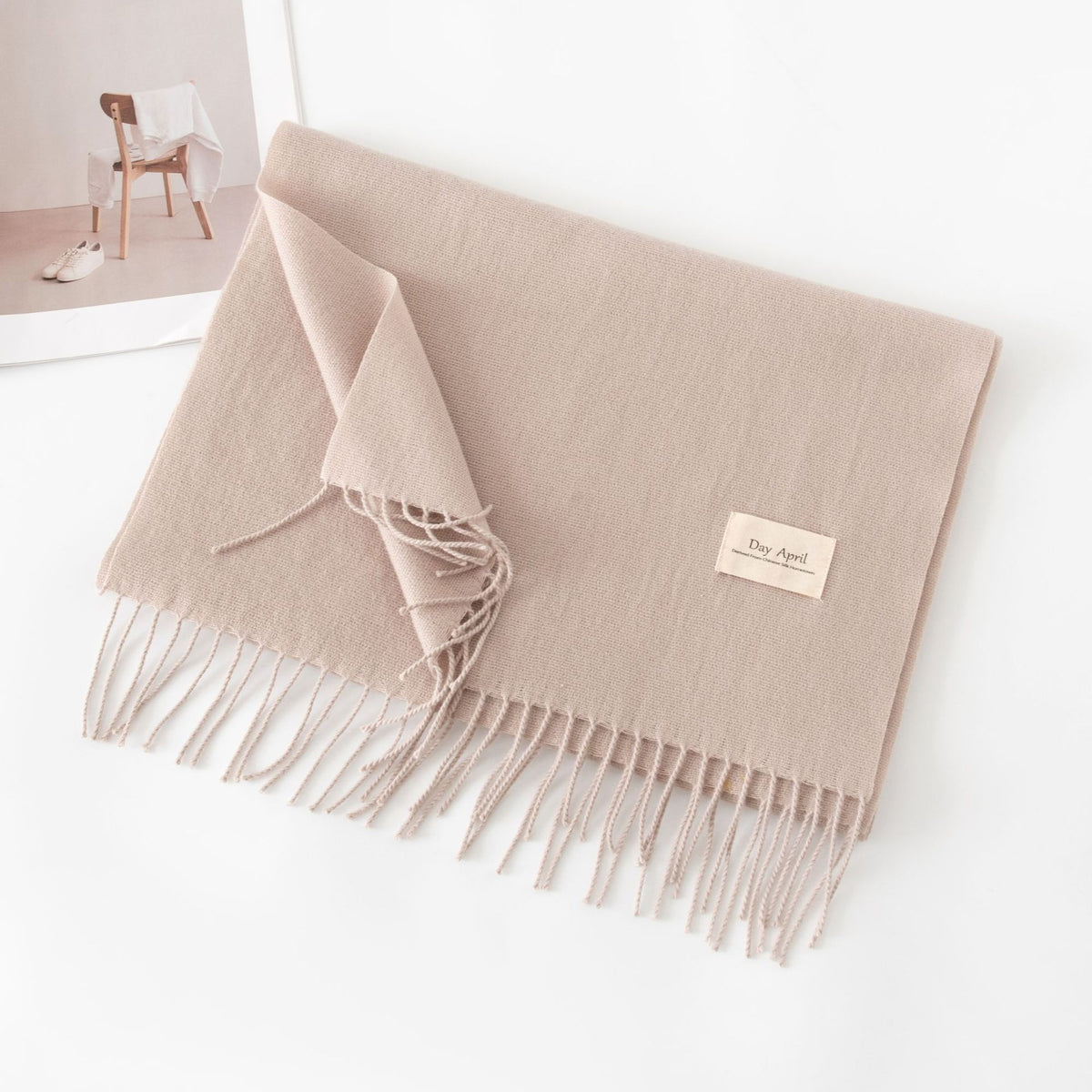 Écharpe Unie Effet Cachemire – 50 Coloris