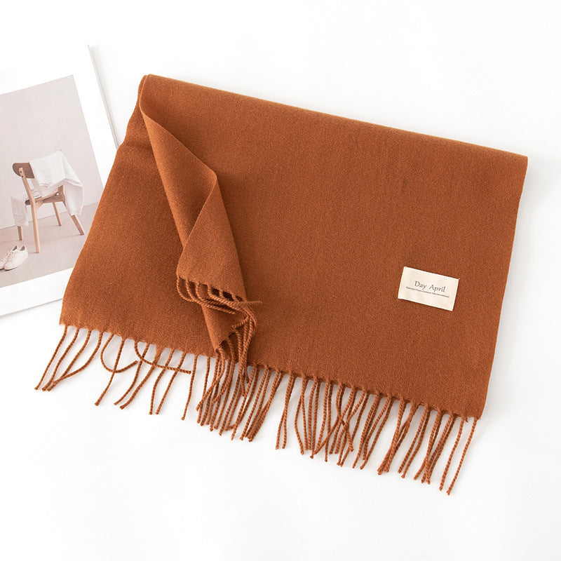 Écharpe Unie Effet Cachemire – 50 Coloris