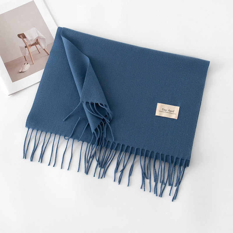 Écharpe Unie Effet Cachemire – 50 Coloris
