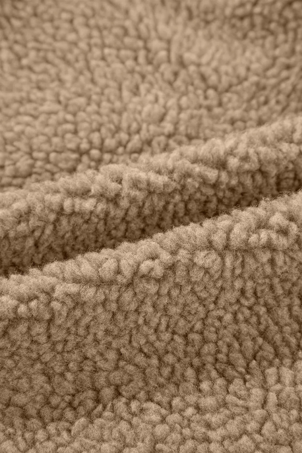 Veste Zippée en Polaire Bouclée à Capuche