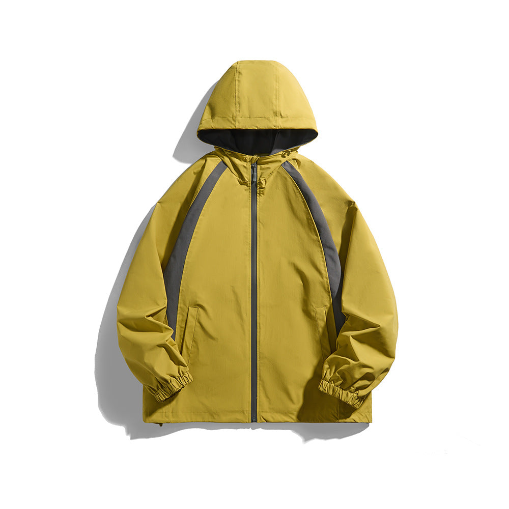 Coupe-Vent à Capuche Bicolore Homme