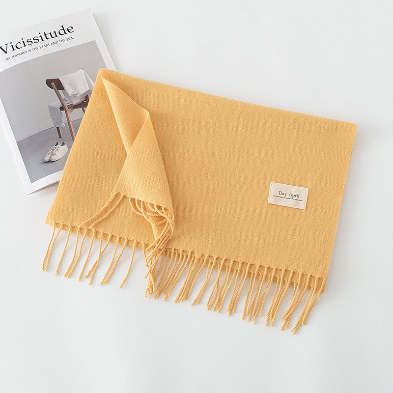 Écharpe Unie Effet Cachemire – 50 Coloris