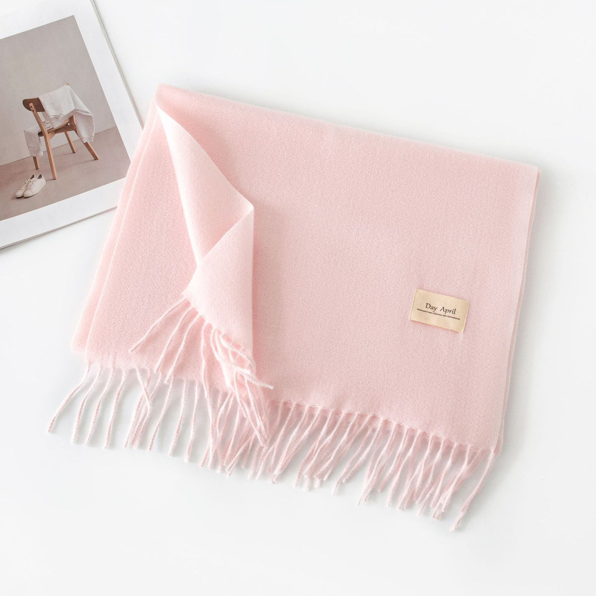 Écharpe Unie Effet Cachemire – 50 Coloris