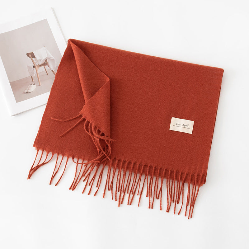 Écharpe Unie Effet Cachemire – 50 Coloris
