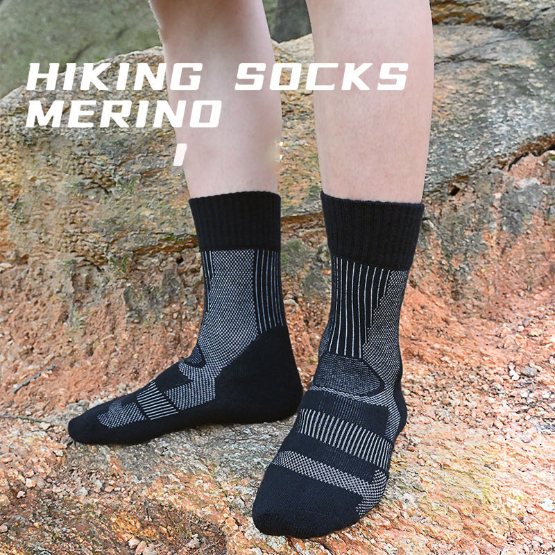 Chaussettes de Randonnée en Laine Mérinos