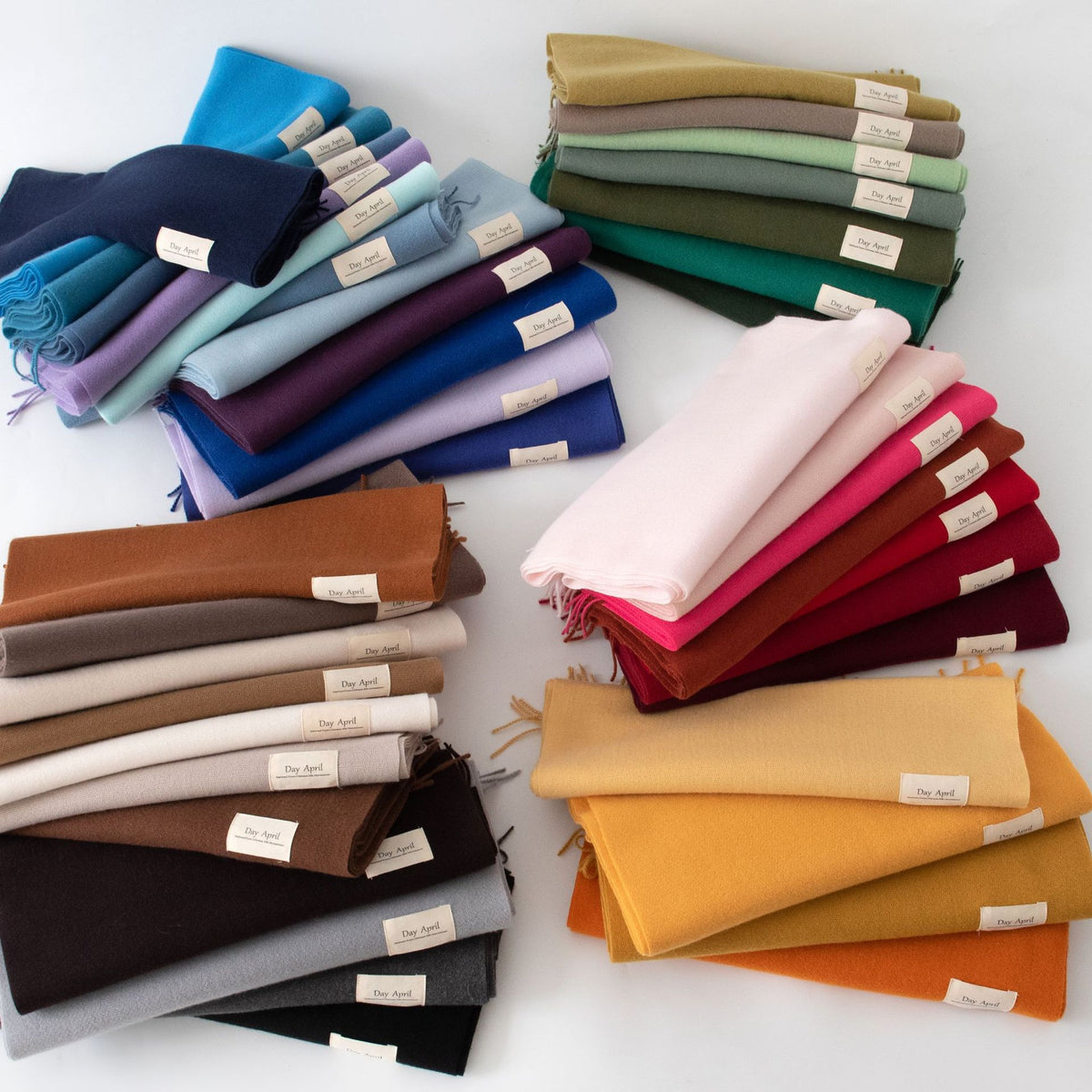 Écharpe Unie Effet Cachemire – 50 Coloris