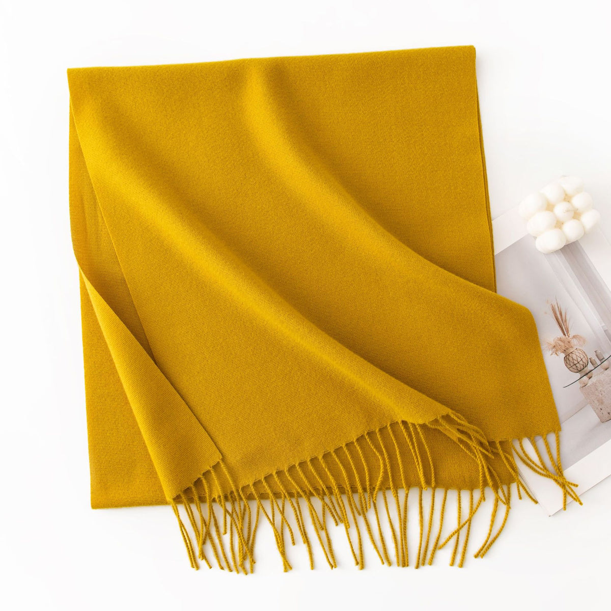 Écharpe Unie Effet Cachemire – 50 Coloris