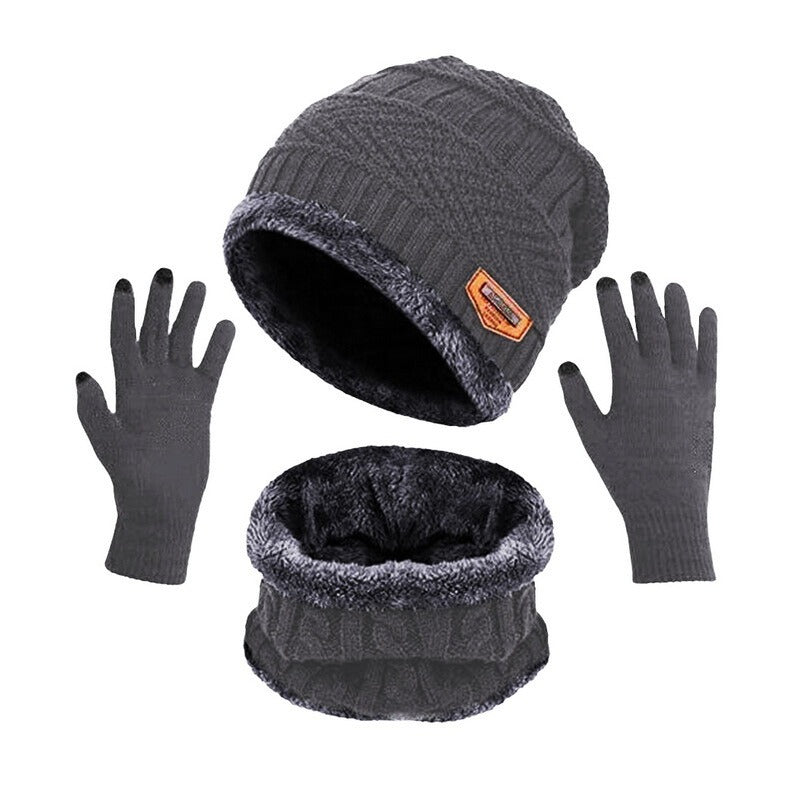 Ensemble Bonnet, Tour de Cou & Gants Tactiles