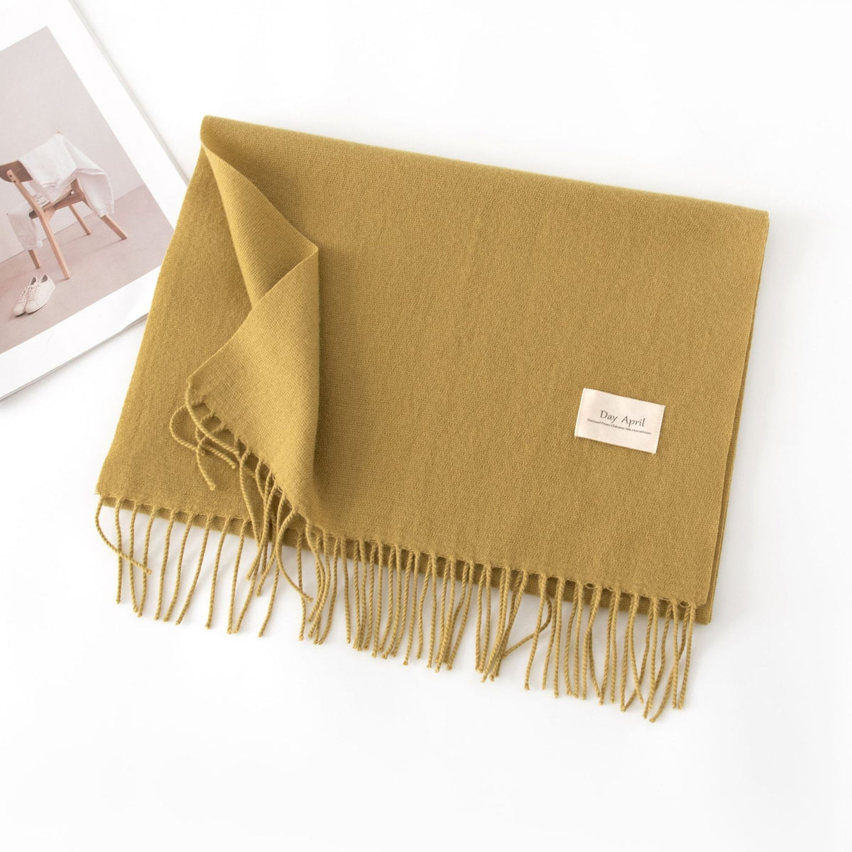 Écharpe Unie Effet Cachemire – 50 Coloris