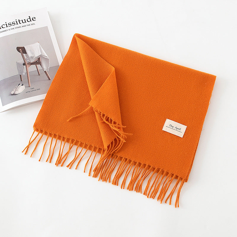 Écharpe Unie Effet Cachemire – 50 Coloris