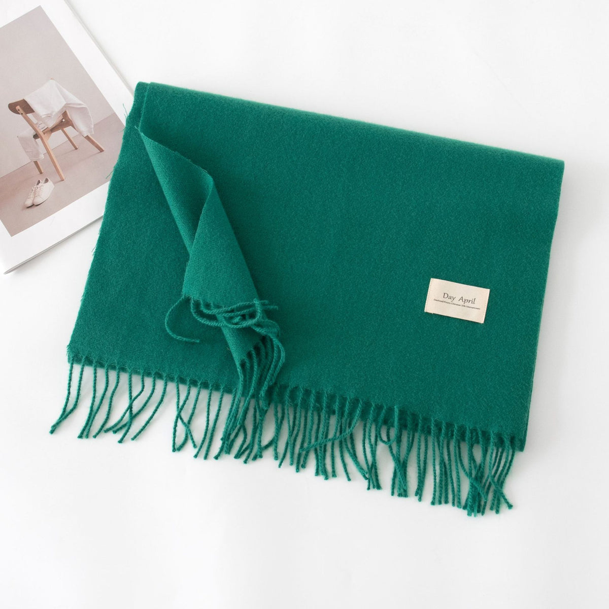 Écharpe Unie Effet Cachemire – 50 Coloris