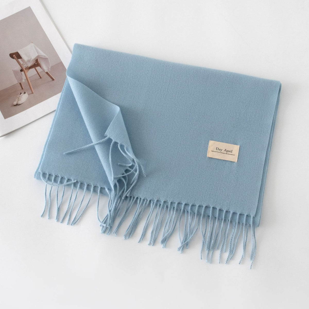 Écharpe Unie Effet Cachemire – 50 Coloris