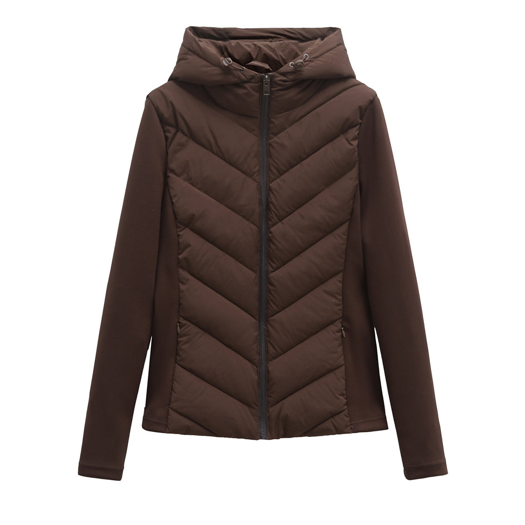 Veste Matelassée Cintrée à Capuche