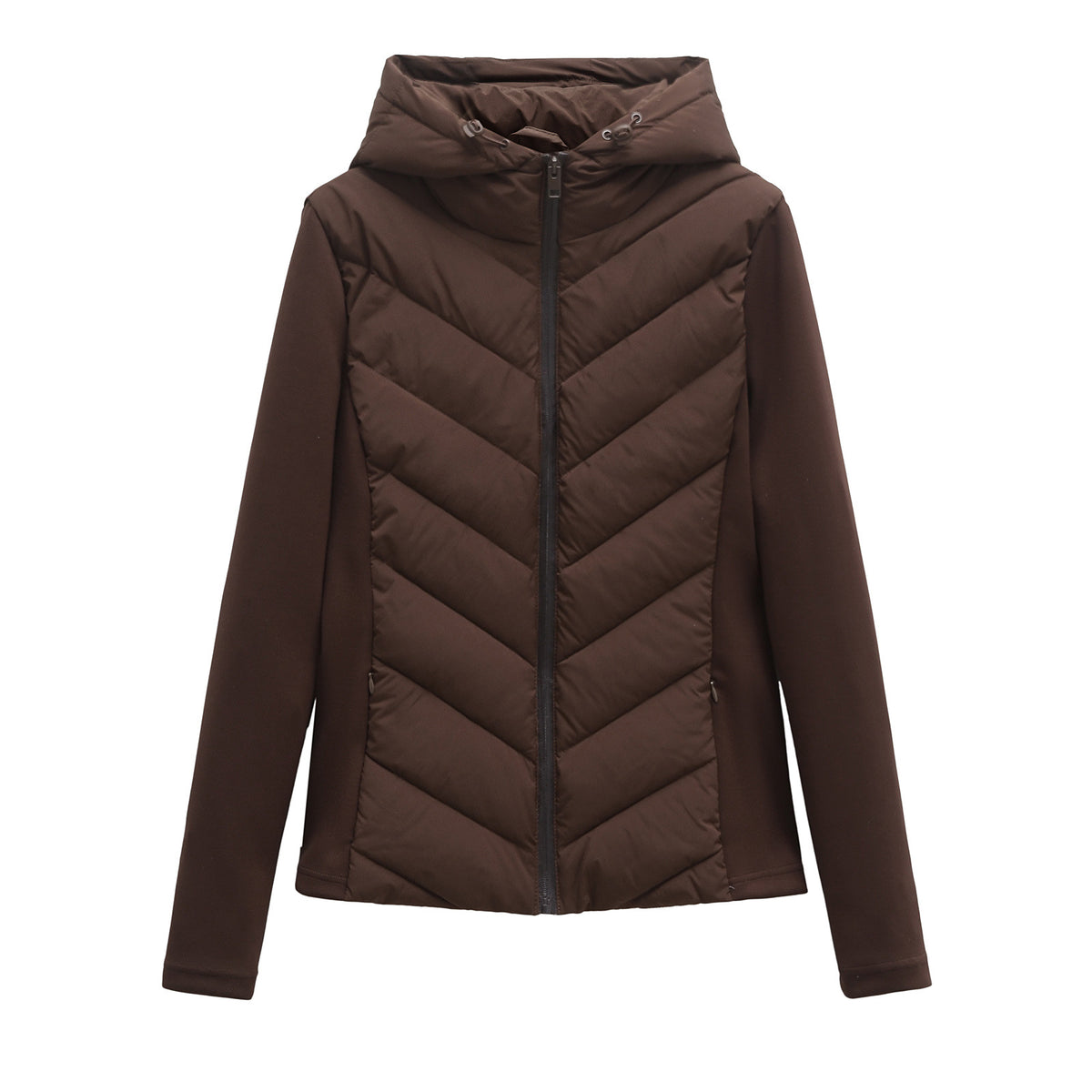 Veste Matelassée Cintrée à Capuche