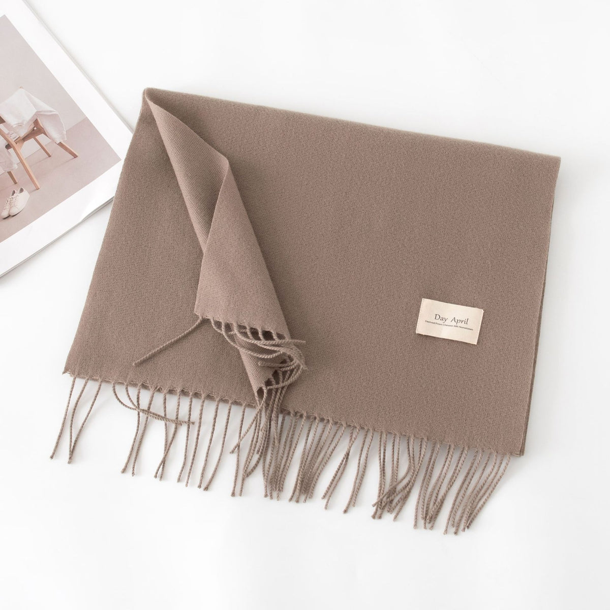Écharpe Unie Effet Cachemire – 50 Coloris