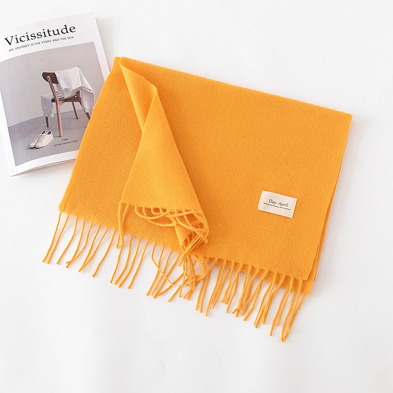 Écharpe Unie Effet Cachemire – 50 Coloris