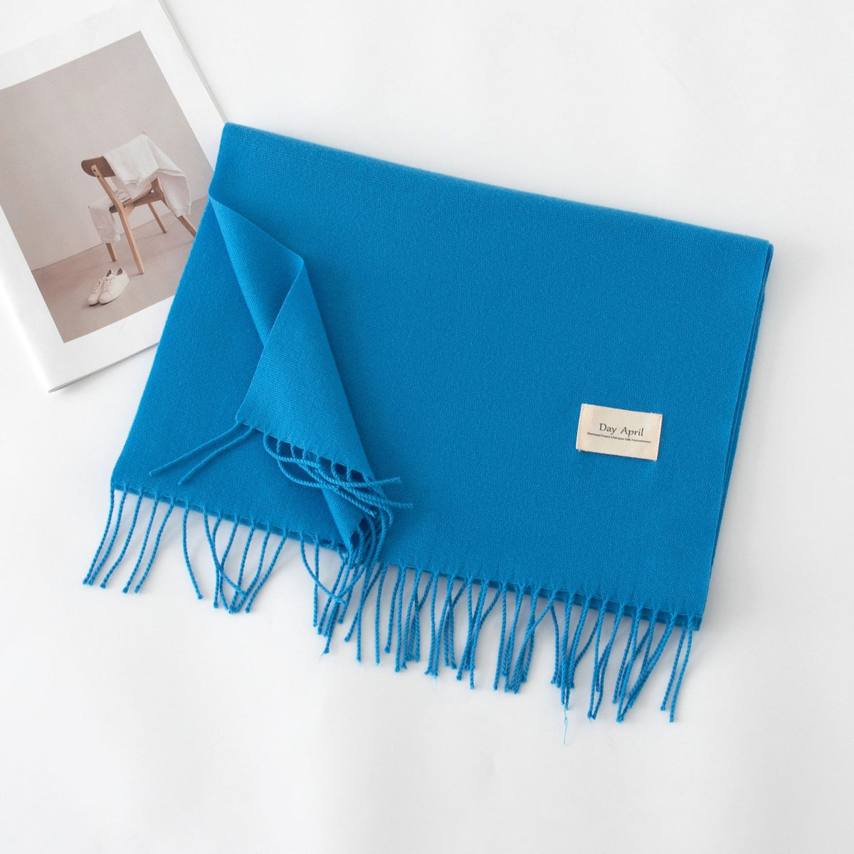 Écharpe Unie Effet Cachemire – 50 Coloris
