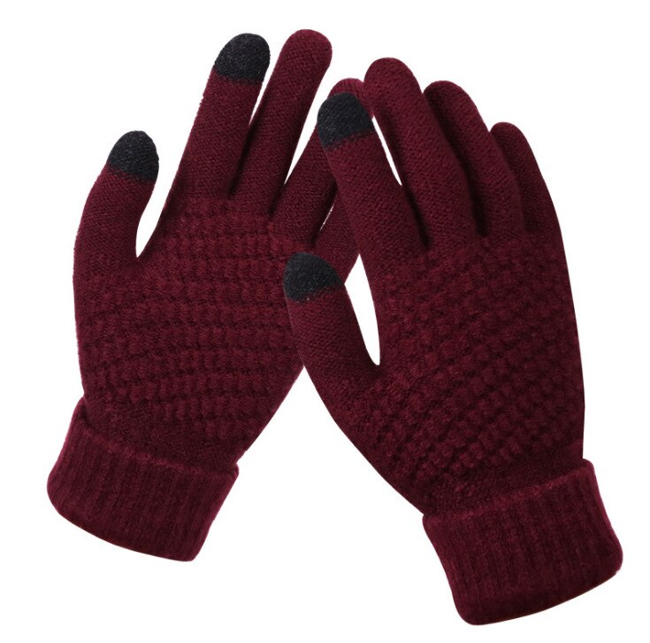 Gants tactiles effet laine – vue 15