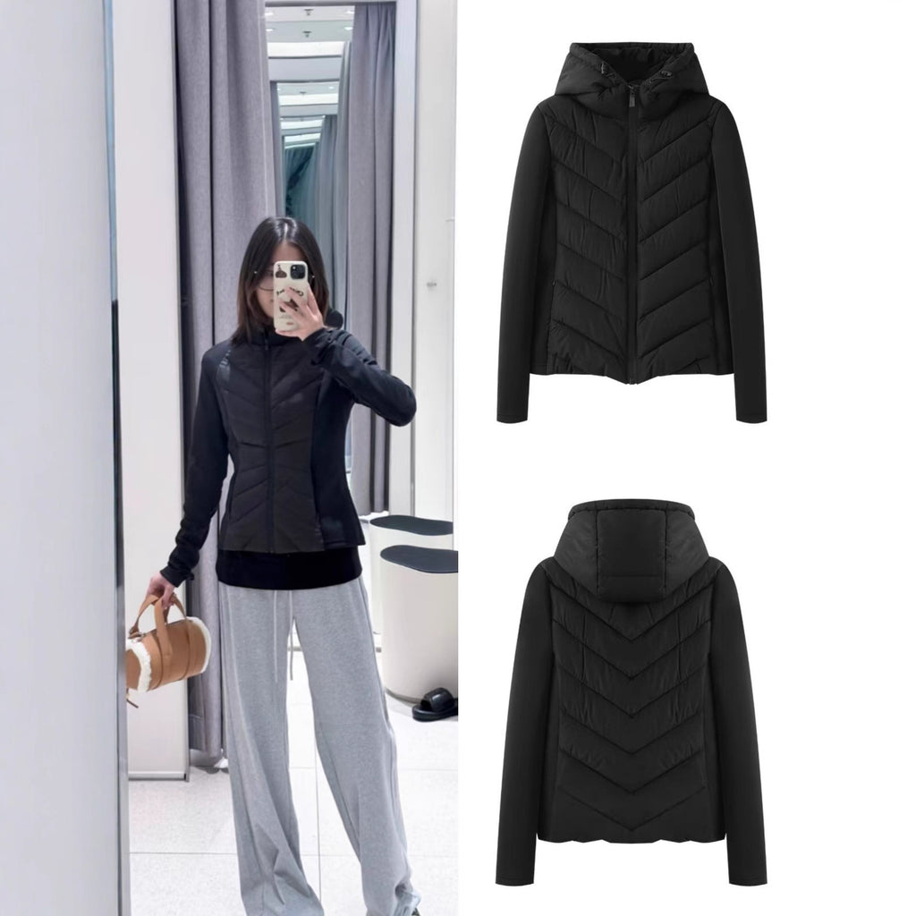 Veste Matelassée Cintrée à Capuche