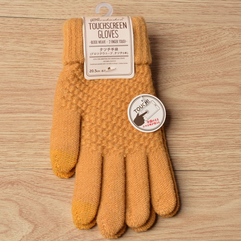 Gants tactiles effet laine – vue 9