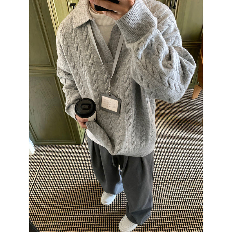 Pull Effet 2-en-1 Uni Homme
