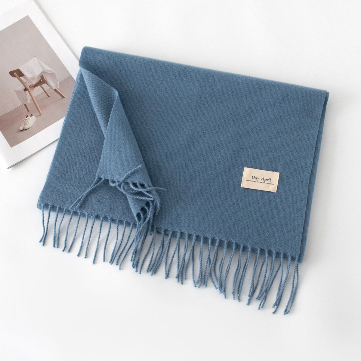 Écharpe Unie Effet Cachemire – 50 Coloris