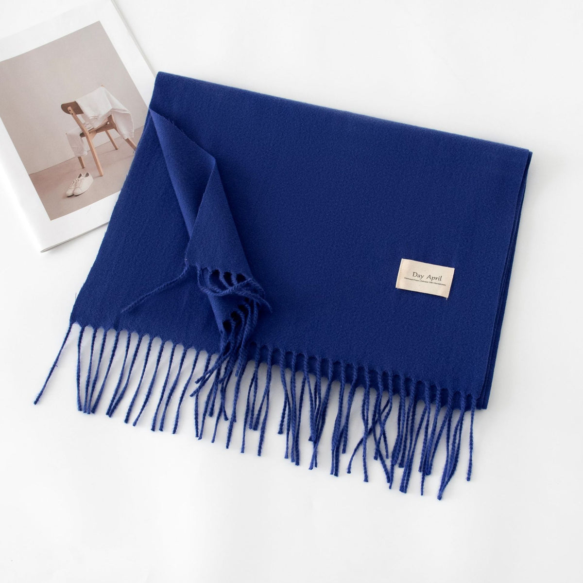 Écharpe Unie Effet Cachemire – 50 Coloris