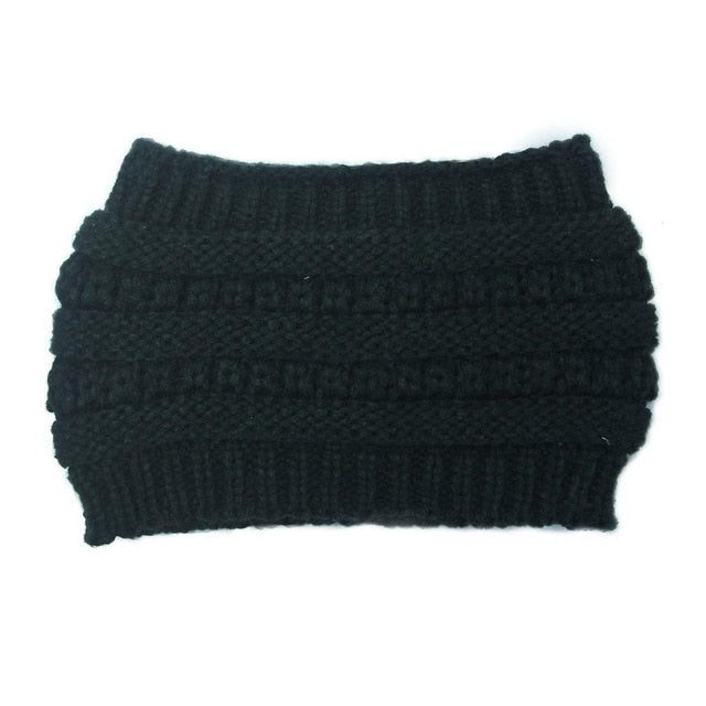Bonnet Queue-de-Cheval en Maille Extensible Femme